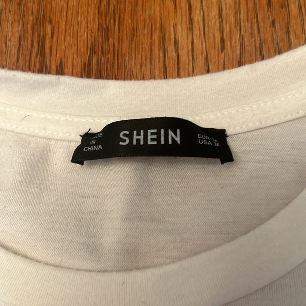 Shein Nice France Men’s Medium White T-Shirt - Picture 3 of 4